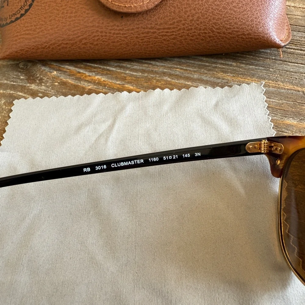 Ray-Ban Sunglasses Clubmaster Classic Havana Brown 1160 51021 145 3N